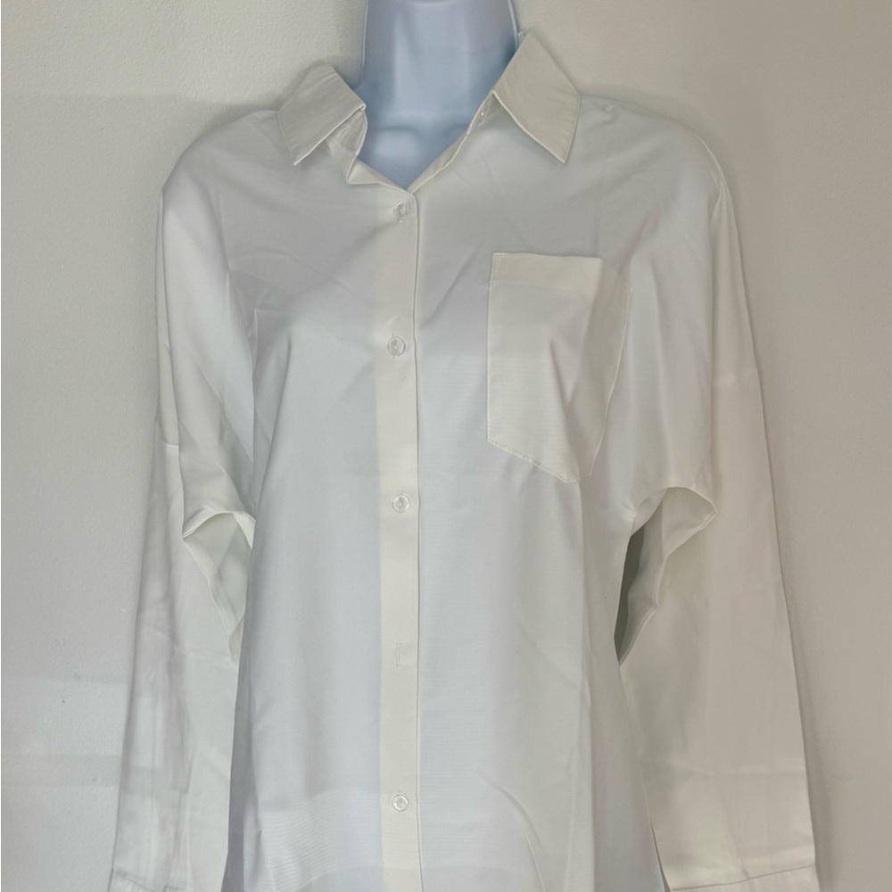 Source Unknown Classic White Button Down Shirt
